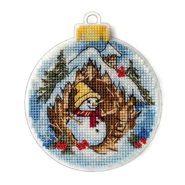 DIY Cross stitch kit "Snowman"