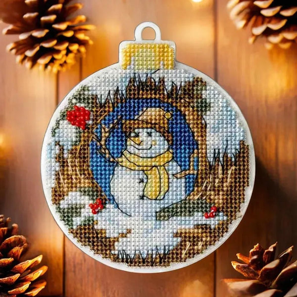 DIY Cross stitch kit "Snowman"