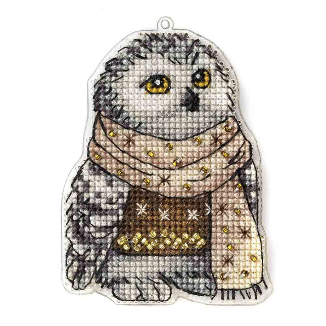 DIY Cross stitch kit "Funny owl"