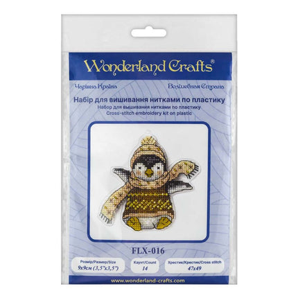 DIY Cross stitch kit "Funny penguin"