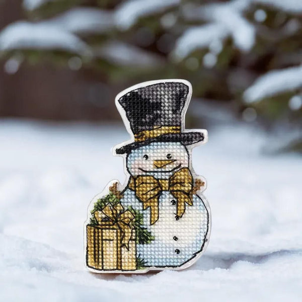 DIY Cross stitch kit "Snowman"