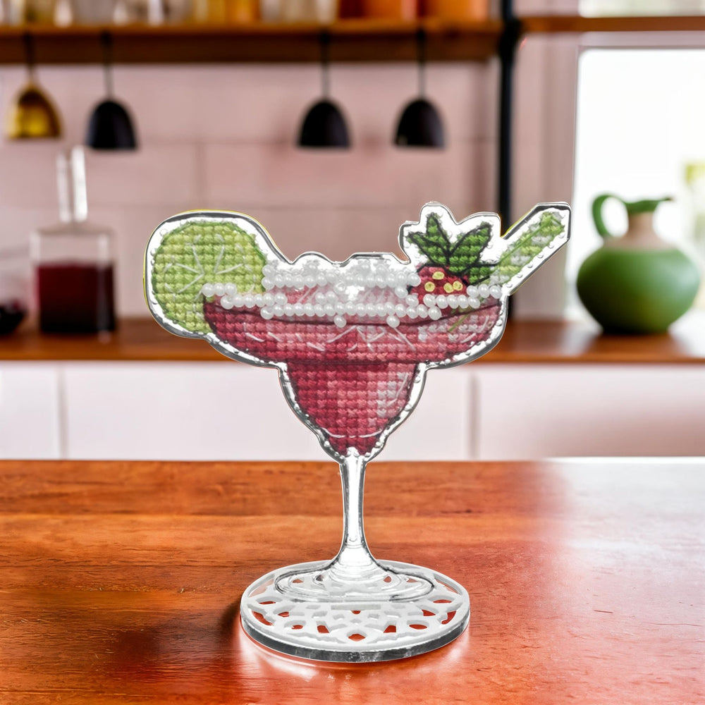DIY Cross-Stitch Kit: "Cocktail Charm"