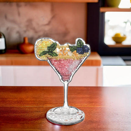 DIY Cross-Stitch Kit: "Cocktail Charm"