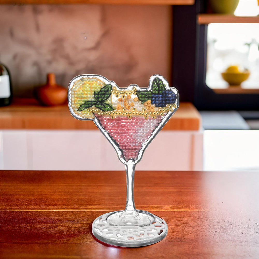 DIY Cross-Stitch Kit: "Cocktail Charm"