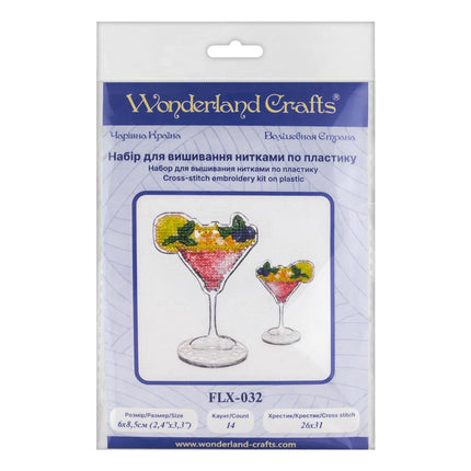 DIY Cross-Stitch Kit: "Cocktail Charm"