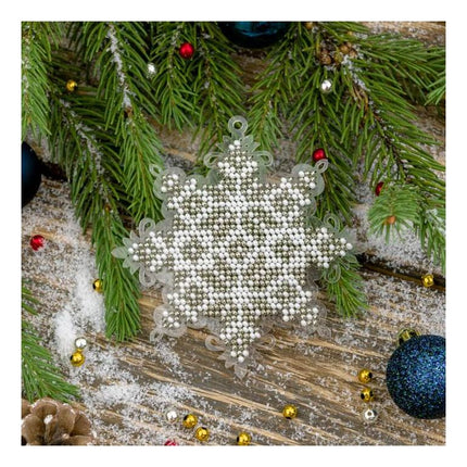 Bead embroidery kit on a plastic base "Christmas tree toys"