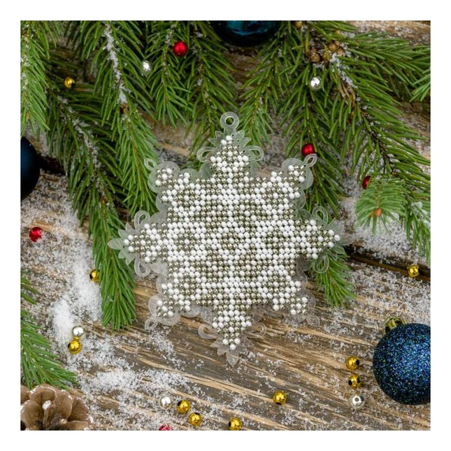 Bead embroidery kit on a plastic base "Christmas tree toys"
