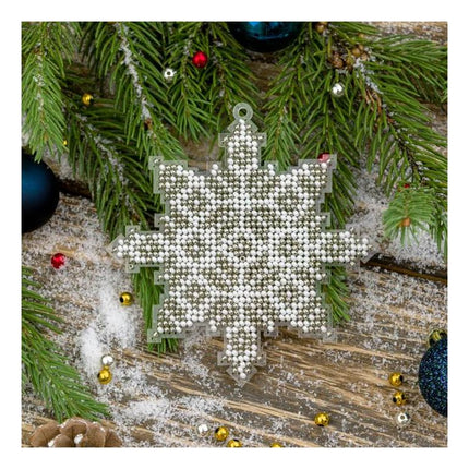 Bead embroidery kit on a plastic base "Christmas tree toys"
