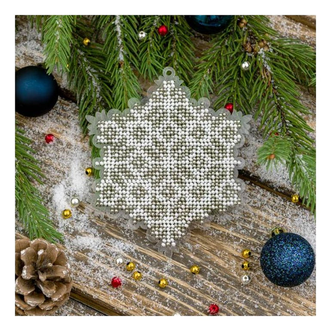 Bead embroidery kit on a plastic base "Christmas tree toys"
