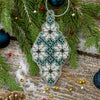 Bead embroidery kit on a plastic base "Christmas tree toys"