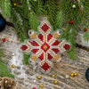 Bead embroidery kit on a plastic base "Christmas tree toys"