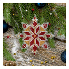 Bead embroidery kit on a plastic base 