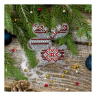 Bead embroidery kit on a plastic base 