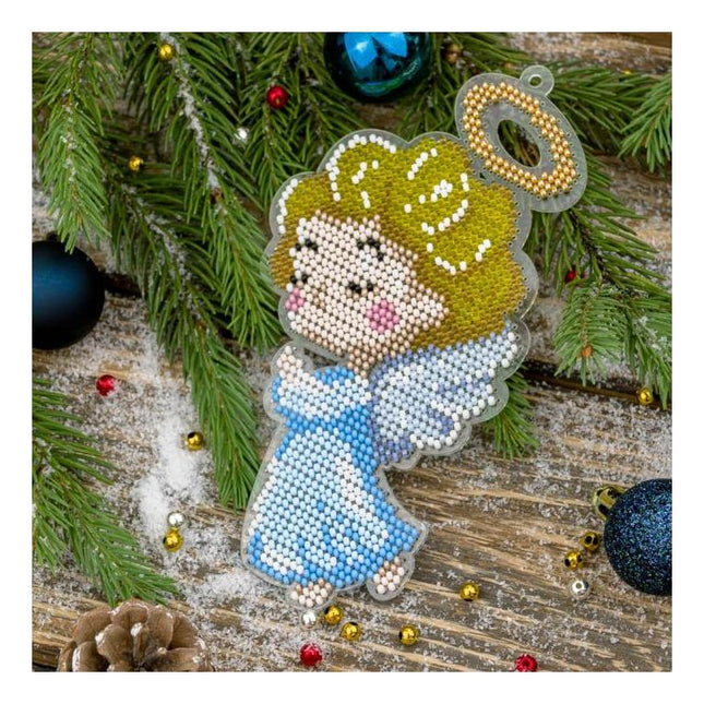 Bead embroidery kit on a plastic base "Christmas tree toys"
