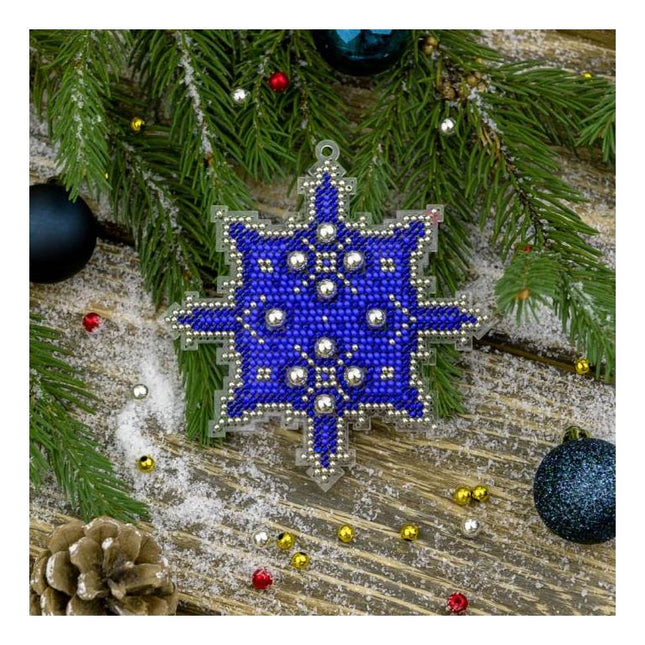 Bead embroidery kit on a plastic base "Christmas tree toys"