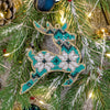 DIY Christmas tree toy kit "Turquoise Deer"