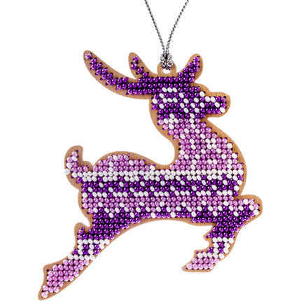 DIY Christmas tree toy kit "Purple Deer"