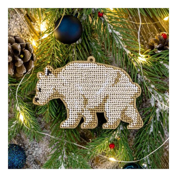 DIY Christmas tree toy kit "White Bear"