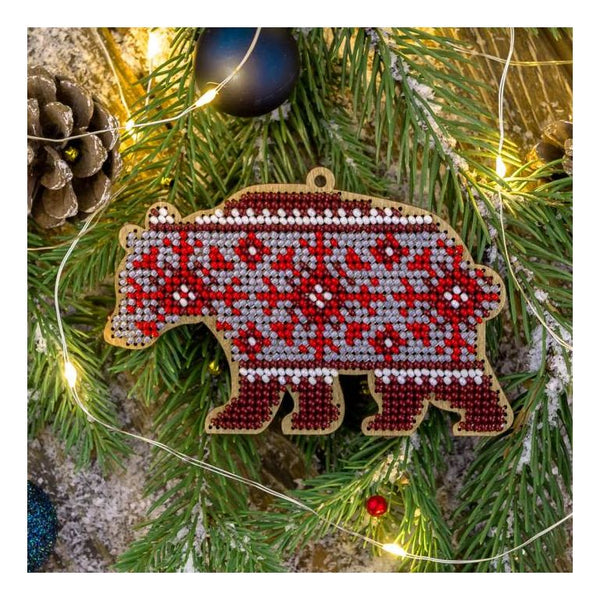 DIY Christmas tree toy kit "Red Bear"