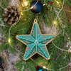 DIY Christmas tree toy kit "Turquoise Star"