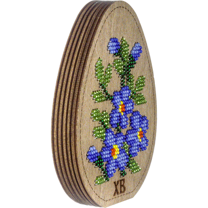 Bead embroidery kit on wood "Easter Egg"
