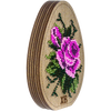 Bead embroidery kit on wood "Easter Egg"