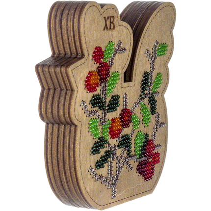 Bead embroidery kit on wood "Rooster"