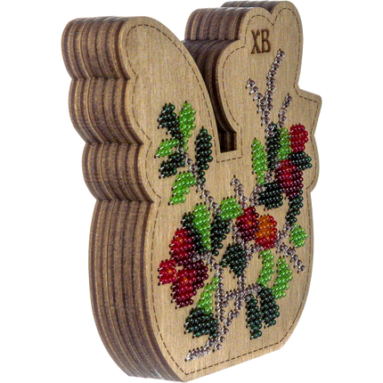 Bead embroidery kit on wood "Rooster"