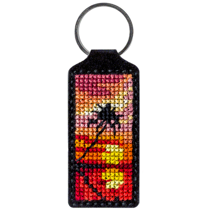 Cross-stitch kit on artificial leather "Sunset"