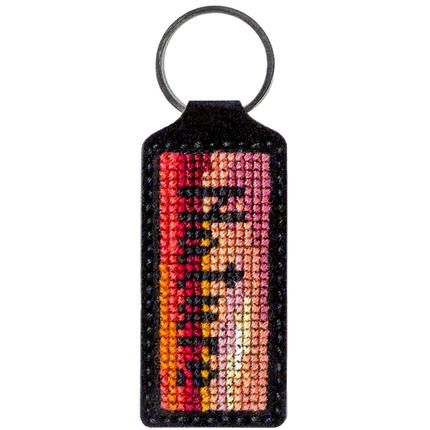 Cross-stitch kit on artificial leather "Sunset"