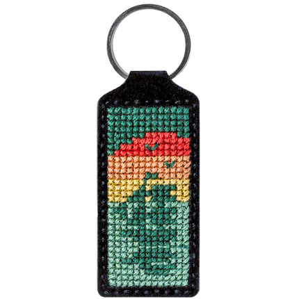 Cross-stitch kit on artificial leather "Lighthouse"