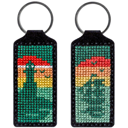 Cross-stitch kit on artificial leather "Lighthouse"