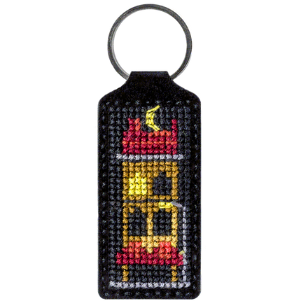 Cross-stitch kit on artificial leather "House"