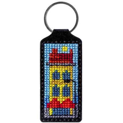 Cross-stitch kit on artificial leather "House"