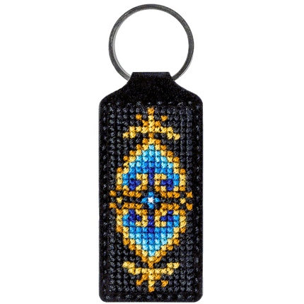 Cross-stitch kit on artificial leather "Key"