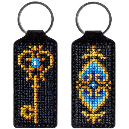 Cross-stitch kit on artificial leather "Key"