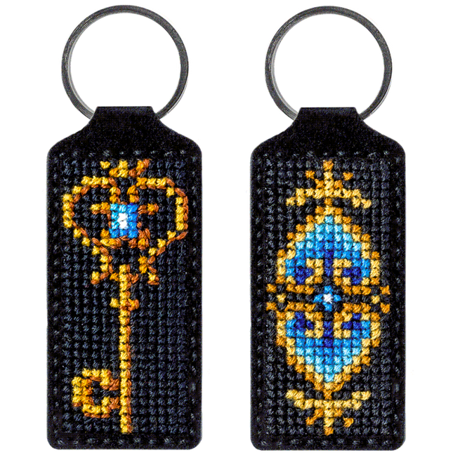 Cross-stitch kit on artificial leather "Key"
