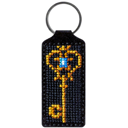 Cross-stitch kit on artificial leather "Key"