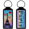 Cross-stitch kit on artificial leather "Paris"