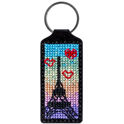 Cross-stitch kit on artificial leather "Paris"