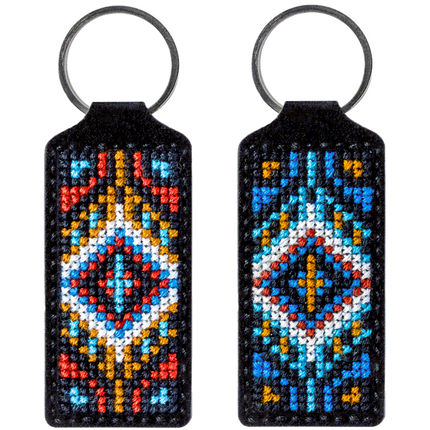 Cross-stitch kit on artificial leather "Ethnic ornament"
