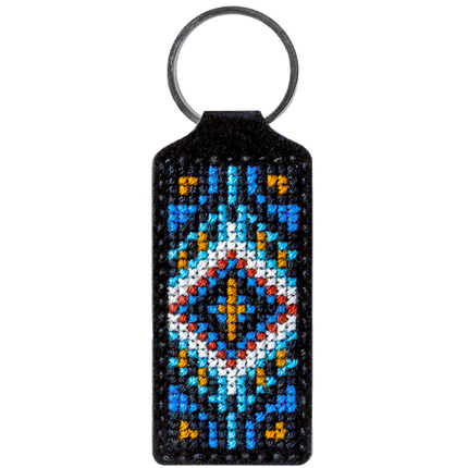 Cross-stitch kit on artificial leather "Ethnic ornament"