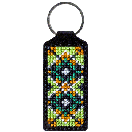 Cross-stitch kit on artificial leather "Ethnic ornament"