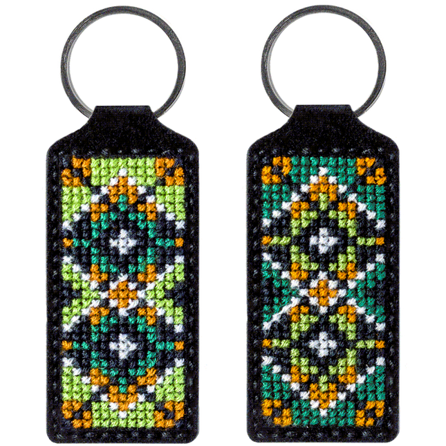 Cross-stitch kit on artificial leather "Ethnic ornament"