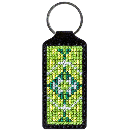 Cross-stitch kit on artificial leather "Ethnic ornament"