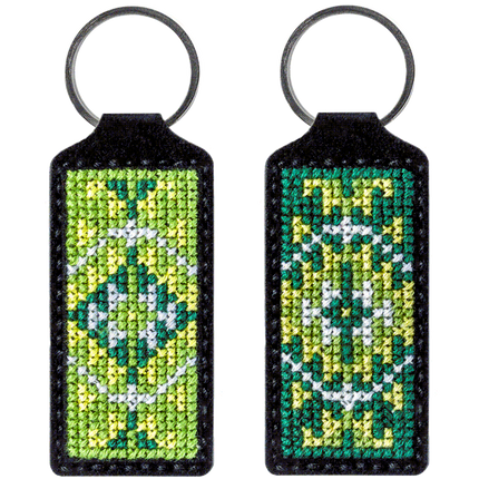 Cross-stitch kit on artificial leather "Ethnic ornament"