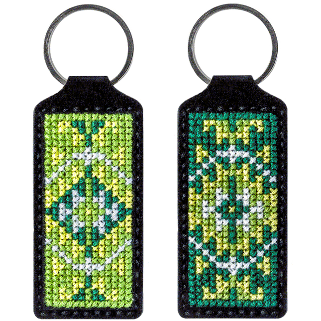 Cross-stitch kit on artificial leather "Ethnic ornament"