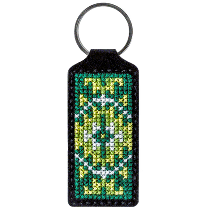 Cross-stitch kit on artificial leather "Ethnic ornament"