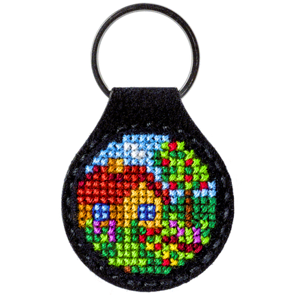 Cross-stitch kit on artificial leather "House"