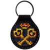 Cross-stitch kit on artificial leather "Keys"